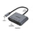 ONTEN M205 3-in-1 Type-C to HD+VGA Adapter Cable with PD Fast Charging USB-C Video Converter - Black - 4