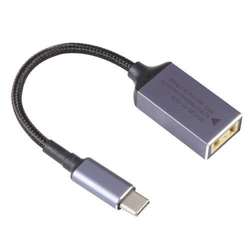 Type-C Male to Square Female Converter Cable Nylon Braided Adapter Coard for Lenovo - 1
