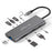 BLUEENDLESS HC901 Type-C Aluminum Alloy Hub 9-in-1 Docking Station Adapter with 100mm Extended Cable - 1