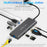 BLUEENDLESS HC901 Type-C Aluminum Alloy Hub 9-in-1 Docking Station Adapter with 100mm Extended Cable - 4