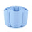 360 Degree Rotating Pen Holder 6 Grids Plastic Pencil Storage Box Desktop Stationery Organizer - Blue - 1