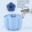 360 Degree Rotating Pen Holder 6 Grids Plastic Pencil Storage Box Desktop Stationery Organizer - Blue - 4