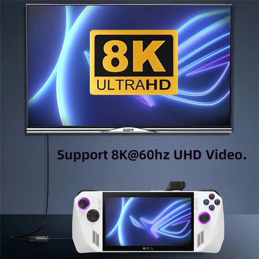 UC-068-OU USB-C Male to Female Power Data Video Adapter Opposite U Shape Back Angled Converter (13.5mm Distance Space) - 6