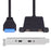UC-020-CC USB3.0 Motherboard 19 / 20Pin to USB-C Type-C Dual Ports Female PCI-E Back Panel 5Gbps Cable - 1