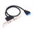 UC-020-CC USB3.0 Motherboard 19 / 20Pin to USB-C Type-C Dual Ports Female PCI-E Back Panel 5Gbps Cable - 2