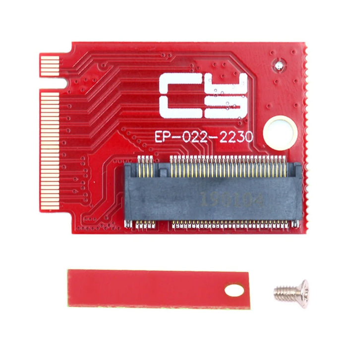 EP-022-2230MM NVME M-Key 22x30mm to 22x80mm NGFF Extension SSD Upgrade Adapter Compatible with ROG Ally Gaming - 2