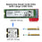 EP-022-2230MM NVME M-Key 22x30mm to 22x80mm NGFF Extension SSD Upgrade Adapter Compatible with ROG Ally Gaming - 4