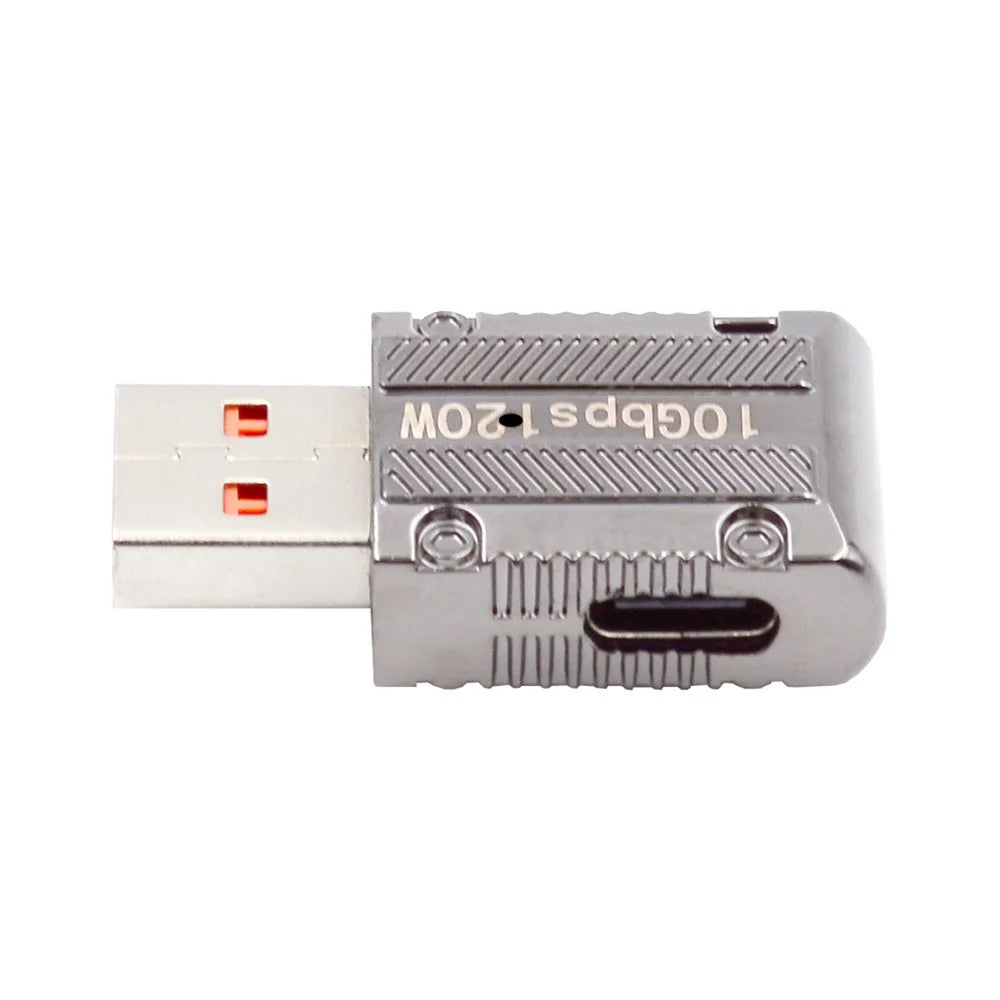 UC-029-TC003 120W 10Gbps USB 3.1 Type C Female Right Angled to USB 3.0 Type-A Male Straight Type Power Adapter - 2