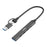 ONTEN UCA9703S 5Gbps USB 3.0 + Type-C Hub Laptop Computer Adapter to 3 x Type-C Ports + USB Port - 1