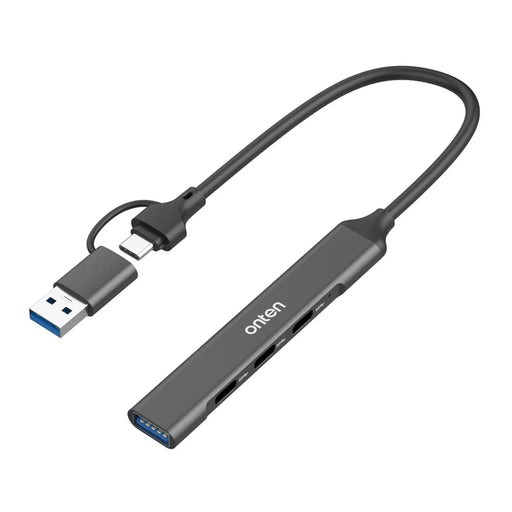 ONTEN UCA9703S 5Gbps USB 3.0 + Type-C Hub Laptop Computer Adapter to 3 x Type-C Ports + USB Port - 1