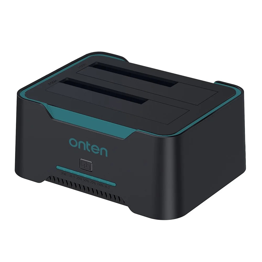 ONTEN UHD6 USB 3.0 to SATA I / II / III Dual Bay External Hard Drive Docking Station for 2.5 / 3.5in HDD, SSD - 1