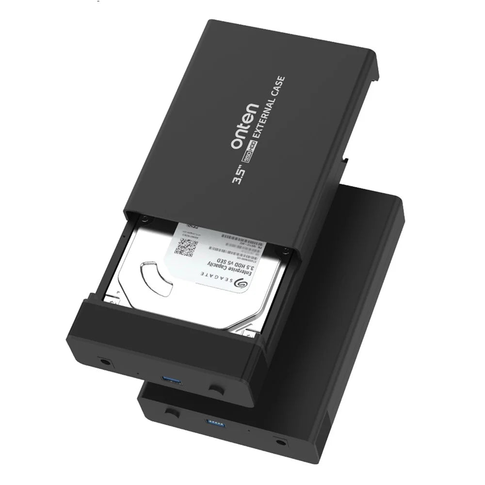ONTEN UHD3 USB3.0 to 3.5-inch SATA External Hard Drive Enclosures 3.5" HDD External Hard Drive Cases - US Plug - 3