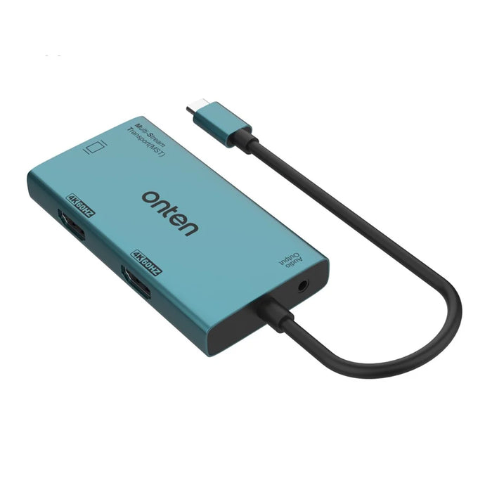 ONTEN M206 4-in-1 USB-C Hub Adapter Type-C to Dual HD+VGA+3.5mm Video Converter Support 4K / 60Hz - 4