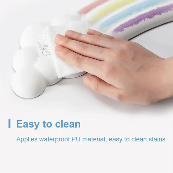PIWIJOY PJ-01 Cloud Pad Anti-Skid Ergonomic Keyboard Wrist Support Memory Foam Wrist Rest Mat - Purple - 5