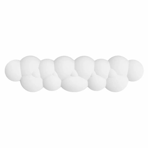 PIWIJOY Marshmallow Wrist Rest Cushion Pad with Memory Foam PU Leather Keyboard Wrist Support - White - 1