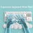 PIWIJOY Marshmallow Wrist Rest Cushion Pad with Memory Foam PU Leather Keyboard Wrist Support - White - 2
