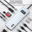 V261A Type-C Hub with PD+USB3.0+USB2.0+Type-C+SD / TF+RJ45+USB Audio+HD+VGA - 4