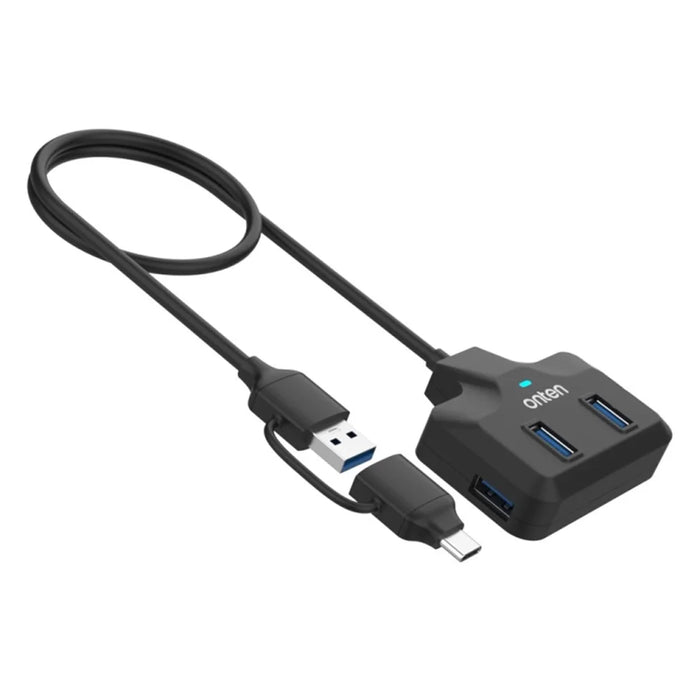ONTEN OTN-UCA2310 USB3.0+USB2.0 4 Ports Type-C Hub with 0.5m Cable - 2
