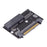 SF-072-2C EDSFF-2C Interface E1L 14+28P SSD to U.2 SFF-8639 Adapter - 2