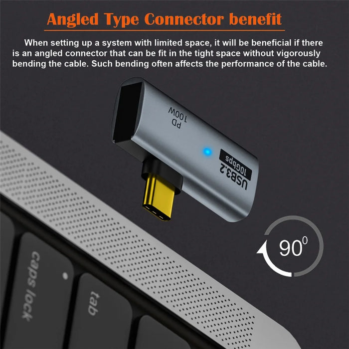 UC-035-PD 10Gbps Type-C to USB 3.0 Female OTG 100W PD Power Adapter for Laptop Tablet Phone - 5