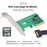 SF-085 PCI-Express 5.0 4.0 4X to MCIO Mini Cool Edge IO Female Host Adapter for PCIe Nvme U.2 SSD - 2