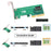 SF-085 PCI-Express 5.0 4.0 4X to MCIO Mini Cool Edge IO Female Host Adapter for PCIe Nvme U.2 SSD - 5