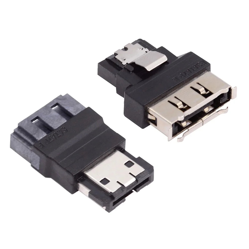 SA-082 2Pcs / Set SATA 7Pin Male to ESATA Female & External ESATA to SATA Adapter Extender for SSD Disk - 6