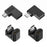 UC-102 4Pcs / Set USB2.0 Type C Female to Micro USB Male Power Data Adapter, 90 Degree Angled Type - 1