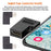 UC-102 4Pcs / Set USB2.0 Type C Female to Micro USB Male Power Data Adapter, 90 Degree Angled Type - 3