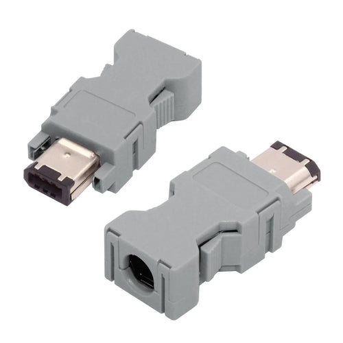 CN-010-MA SM-6P I / O Connector IEEE 1394 6Pin CN3 Plug 55100-0670 Male JZSP-CMP9-1-E Compatible with Yaskawa Panasonic Servo 54280-0609 - 1