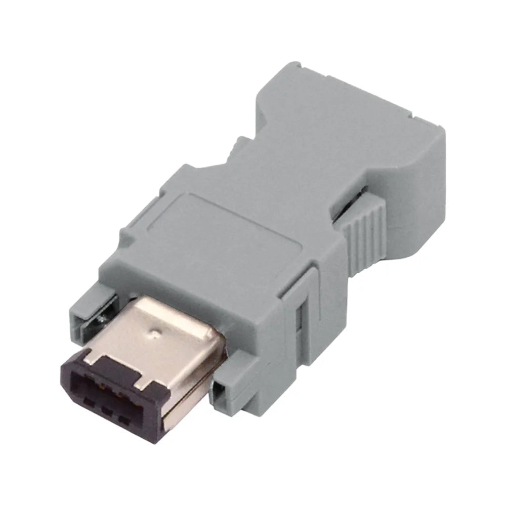 CN-010-MA SM-6P I / O Connector IEEE 1394 6Pin CN3 Plug 55100-0670 Male JZSP-CMP9-1-E Compatible with Yaskawa Panasonic Servo 54280-0609 - 5