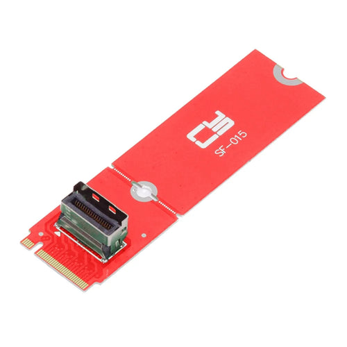 SF-015 PCI-E 5.0 4.0 M.2 M-key to MCIO Mini Cool Edge IO Female Host Adapter for PCIe Nvme SSD 2280 - 1
