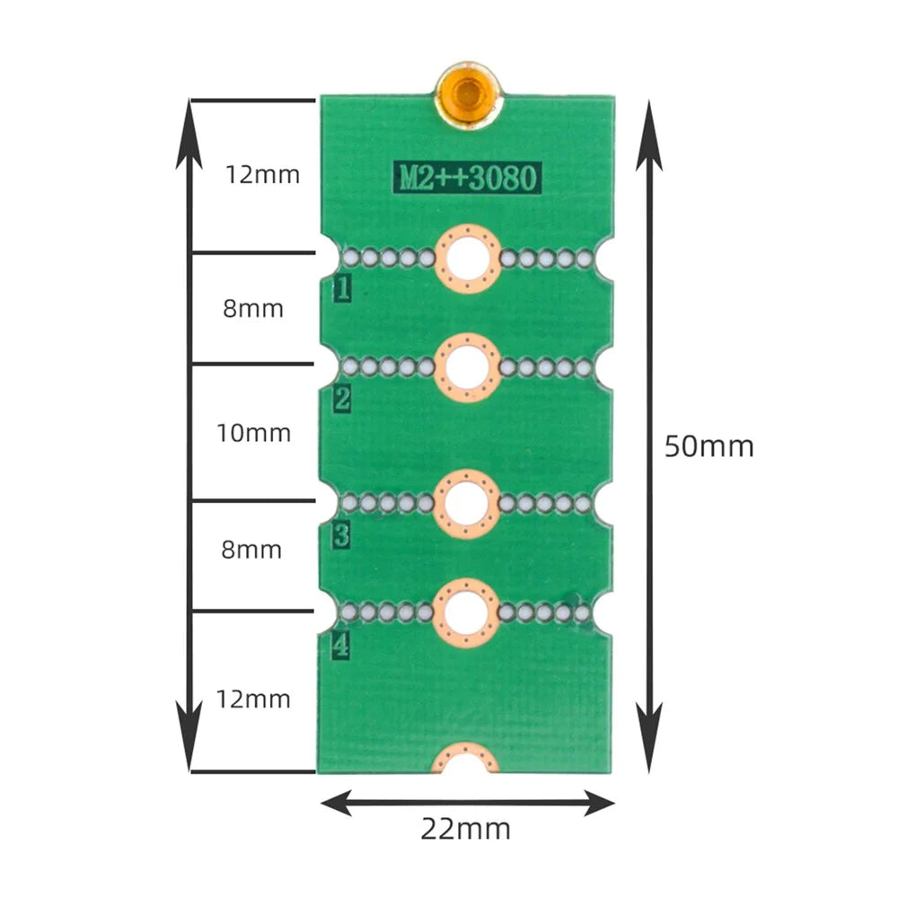 EP-031 2Pcs / Set M2 NGFF NVME M.2 Extended Adapter Transfer 2230 2242 2260 2280 Change to Long Size SSD - 5