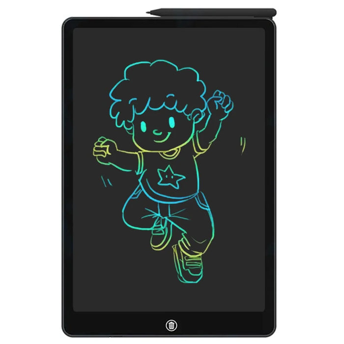 JX-16 16-Inch Colorful LCD Writing Tablet Doodle Board Office Memo Board with One-Click Erase - Black - 1