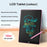 JX-16 16-Inch Colorful LCD Writing Tablet Doodle Board Office Memo Board with One-Click Erase - Black - 2