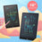 JX-16 16-Inch Colorful LCD Writing Tablet Doodle Board Office Memo Board with One-Click Erase - Black - 3