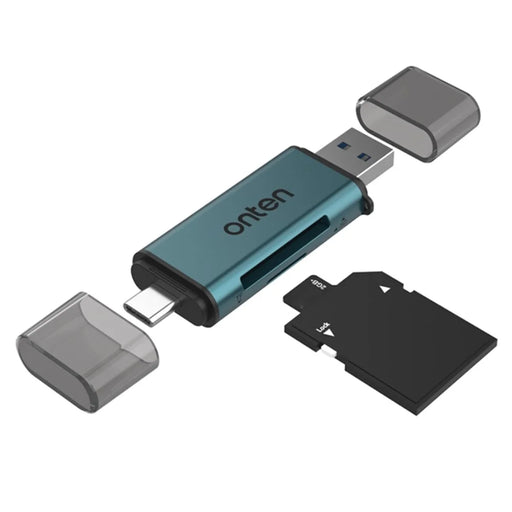 ONTEN CR532 2-in-1 USB-A / USB-C to SD2.0 / TF2.0 Card Reader Aluminum Alloy Dual Connector - 2