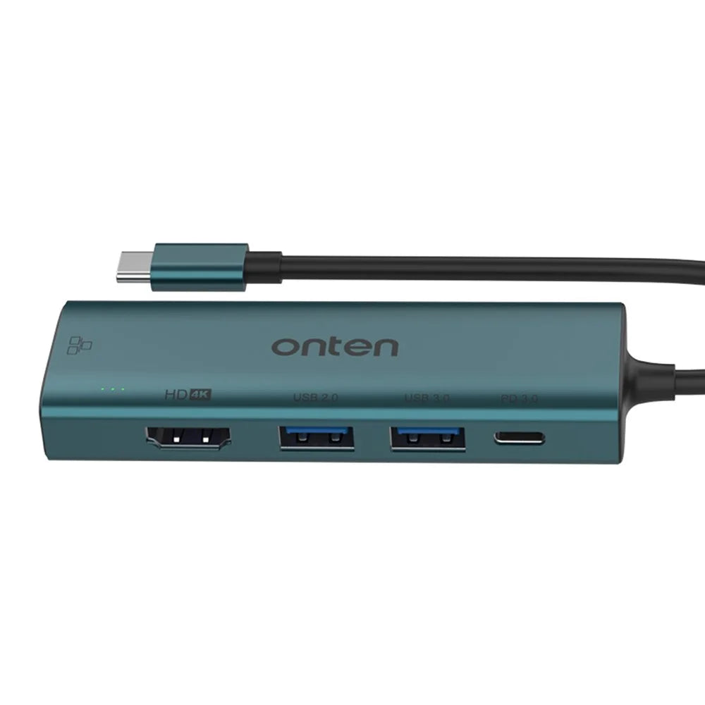 ONTEN UC122 5-in-1 USB-C Hub Multi-Port Adapter USB-C to USB3.0 +USB2.0 Card Slots Adapter - 3