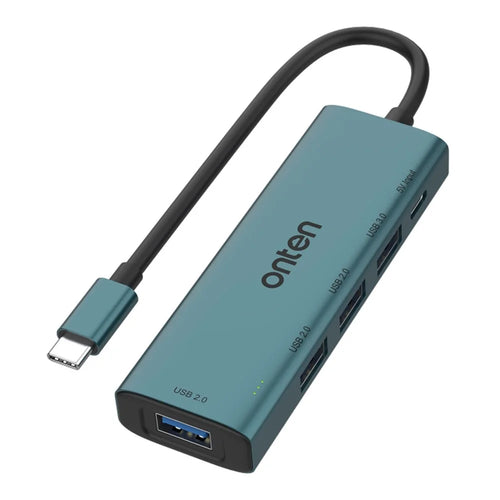 ONTEN UC119 5-in-1 USB-C to USB3.0 + 3xUSB2.0 + USB-C Input Adapter USB Hub - 1