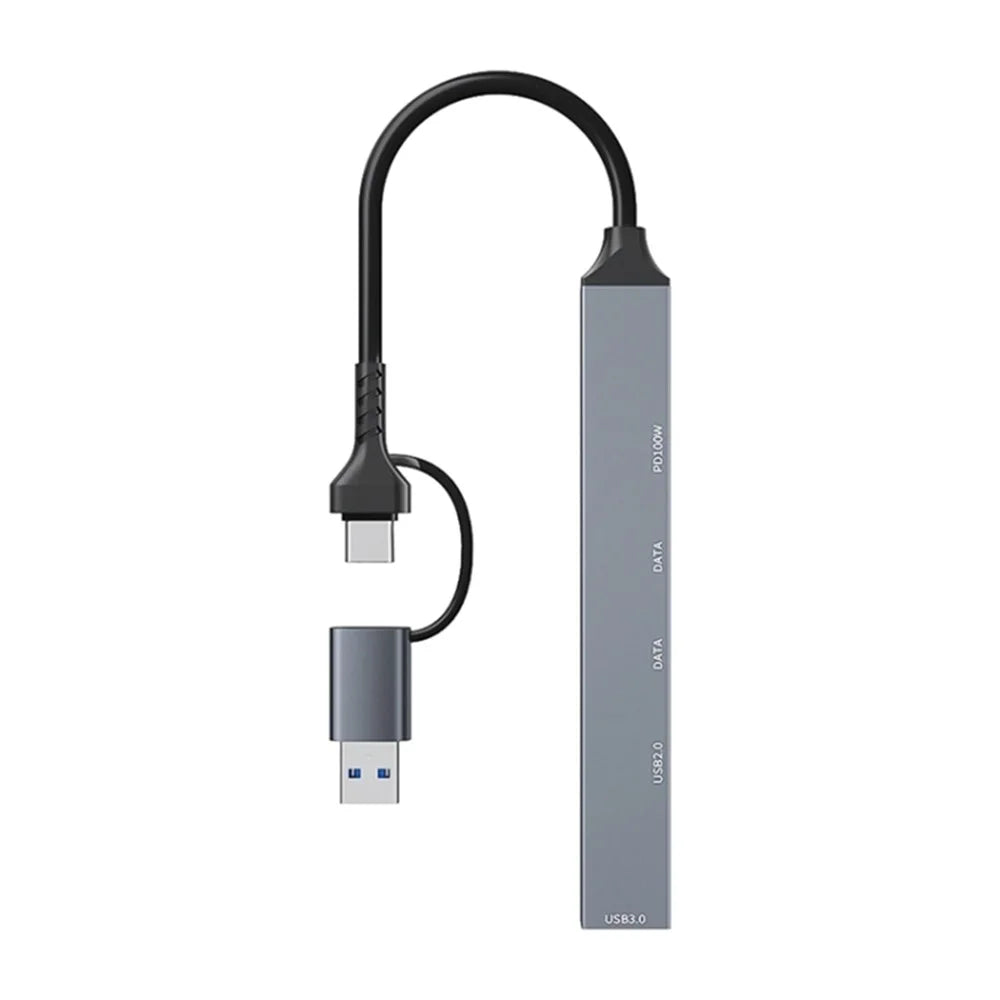 ADS-809D USB+Type-C Adapter Multi-Port Hub to USB Data Transfer + PD 100W Charging - 2