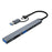 ADS-807D USB+Type-C Adapter to PD 100W Charging Data Reading Card Slots Multi-Port Hub - 1