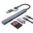 ADS-807D USB+Type-C Adapter to PD 100W Charging Data Reading Card Slots Multi-Port Hub - 2