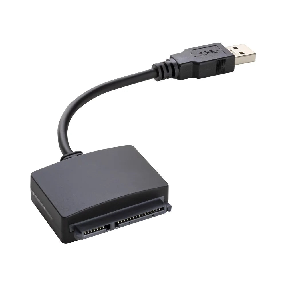 Black ABS Plastic SATA to USB 3.0 Adapter Cable for 2.5-Inch Hard Drive SSD Data Transfer - 1