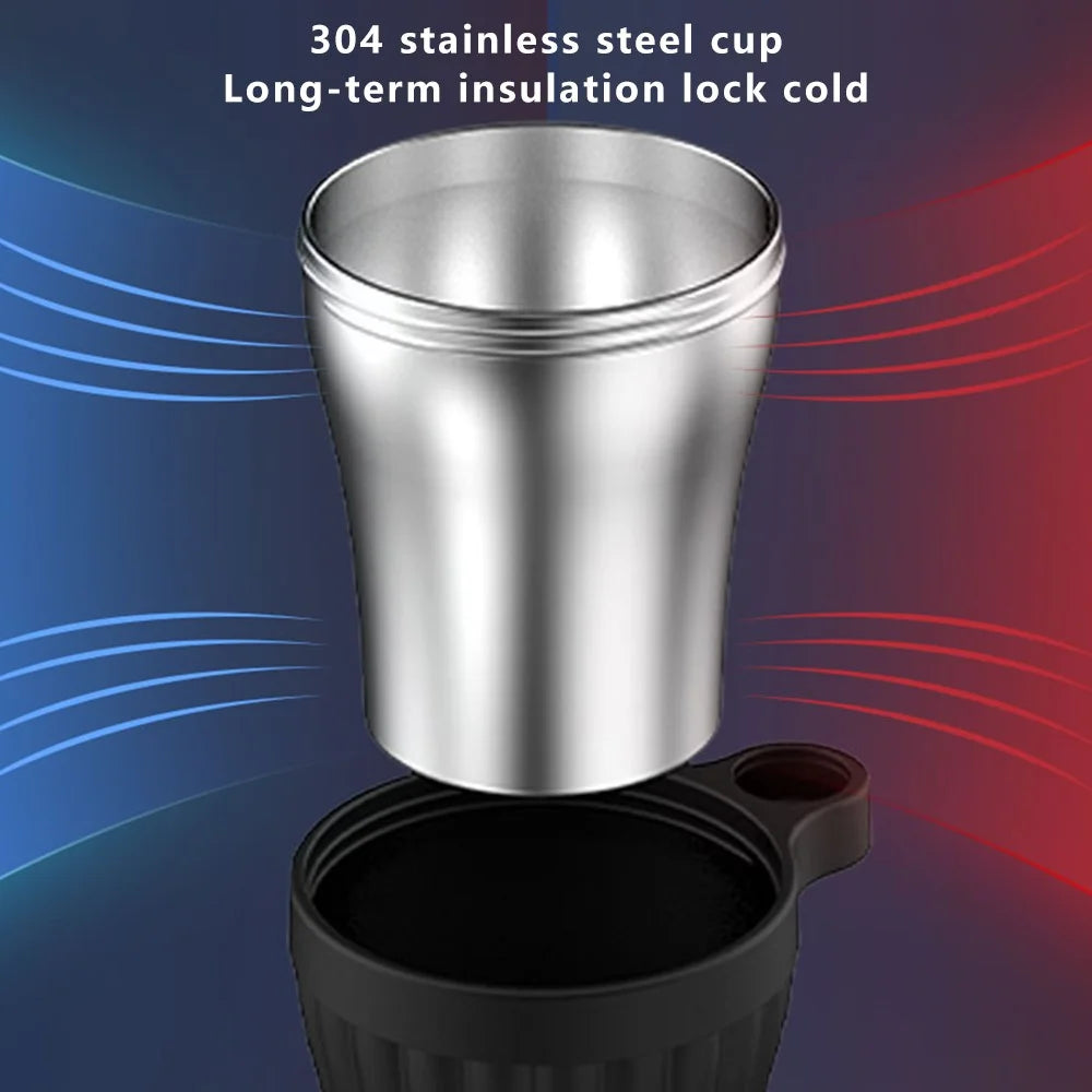 Rotation Car Cup Holder ABS+Stainless Steel Bottle Organizer for Convenient Driving - 3