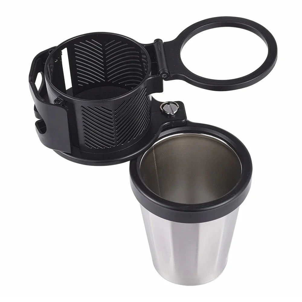 360° Rotation Vehicle Cup Holder Heat Preservation 3 in 1 Foldable Cell Phone Mount - 1