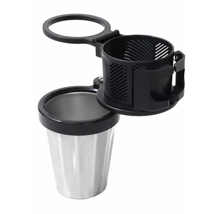 360° Rotation Vehicle Cup Holder Heat Preservation 3 in 1 Foldable Cell Phone Mount - 2
