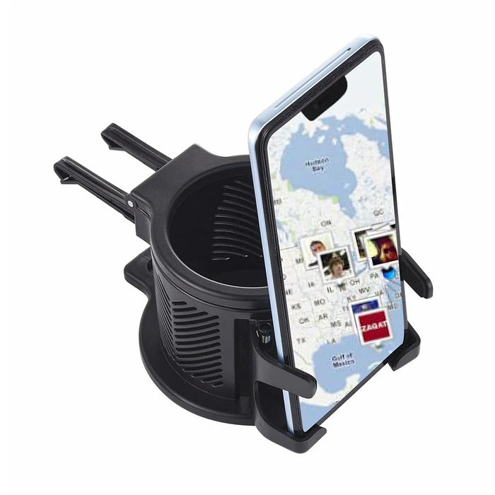 360° Rotation Vehicle Cup Holder Heat Preservation 3 in 1 Foldable Cell Phone Mount - 3
