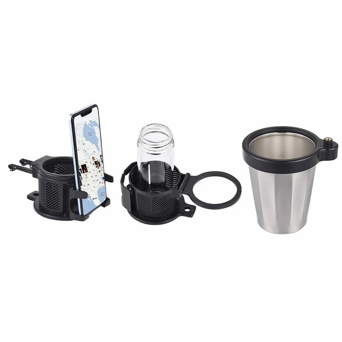 360° Rotation Vehicle Cup Holder Heat Preservation 3 in 1 Foldable Cell Phone Mount - 4