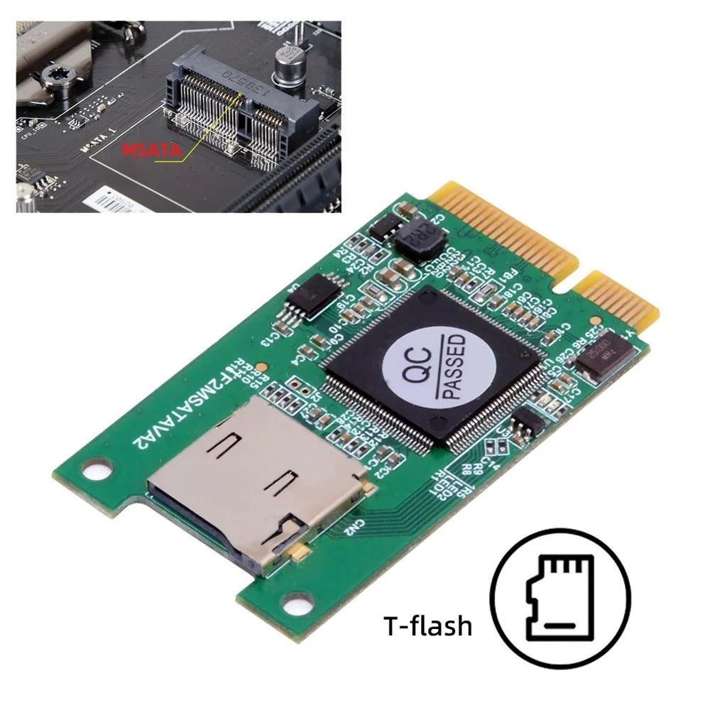 EP-041-3050MM 30x50mm MSATA to T-Flash TF Card Reader Adapter Board for Industrial Mobile SSD - 5