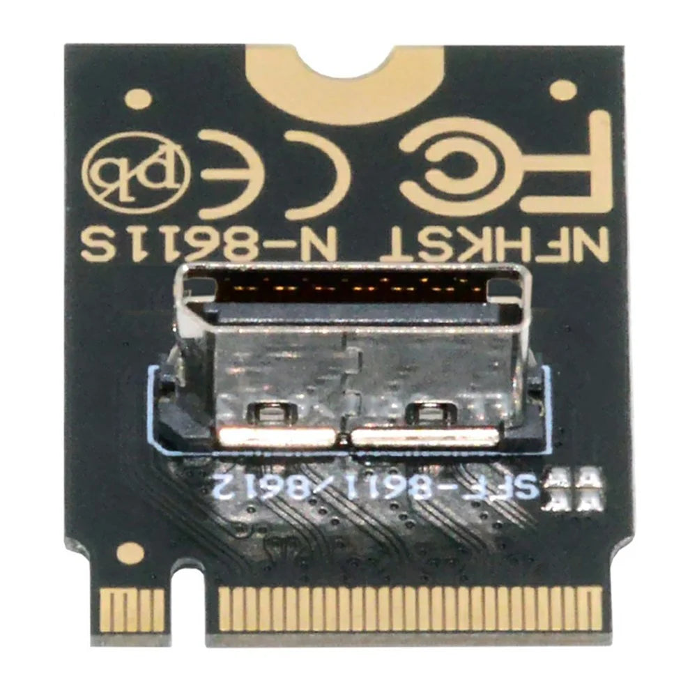 SF-023-2230MM 2230 PCI-E4.0 M.2 M-key to OCuLink SFF-8612 SFF-8611 Vertical Host Adapter for NVME U.2 SSD eGPU - 1